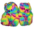 Rainbow Teddy Slippers - CaribeHeart Teddy